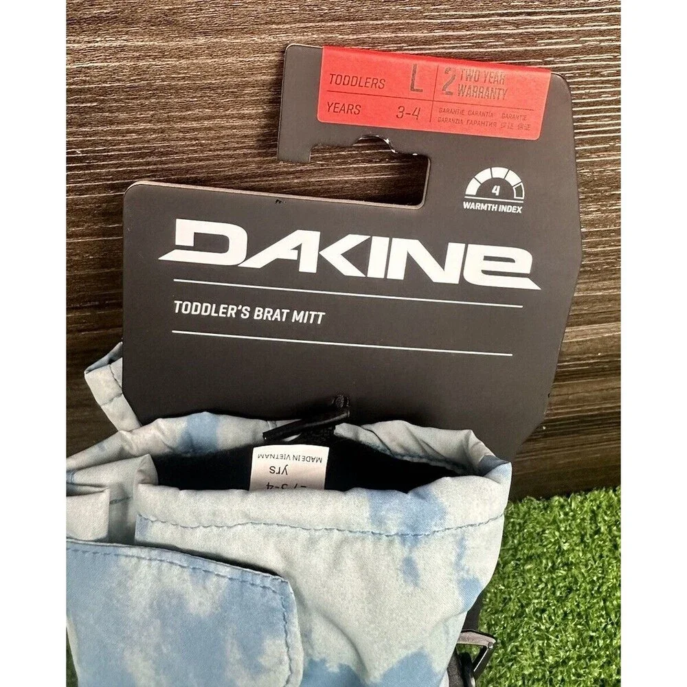 New Dakine Kids Brat Snowboard Mitts Toddler Medium‎ Nature Vibes Youth New Lg